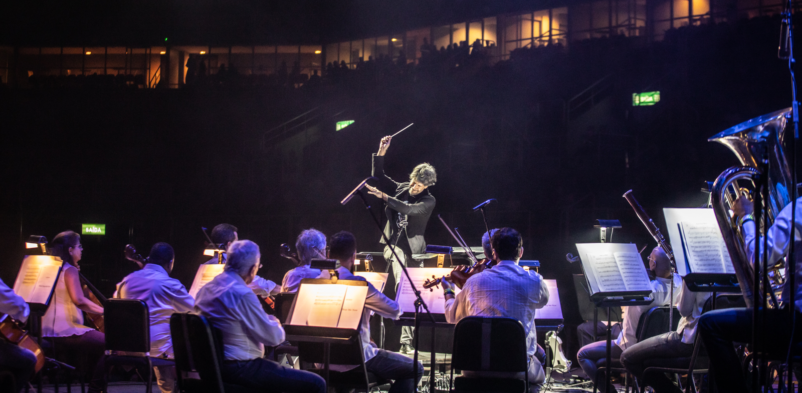 A Orquestra Petrobras Sinfônica durante uma apresentação de 2019. (Foto: Renato Mangolim/Divulgação)